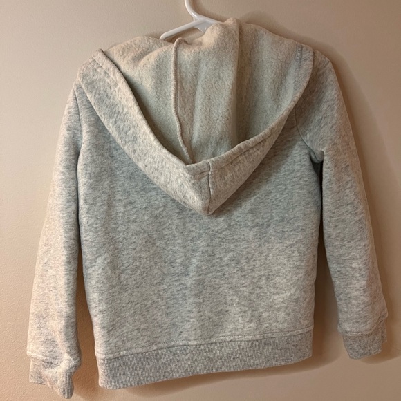Girls Zip Up Hoodie Gray Size 5T - Picture 3 of 3